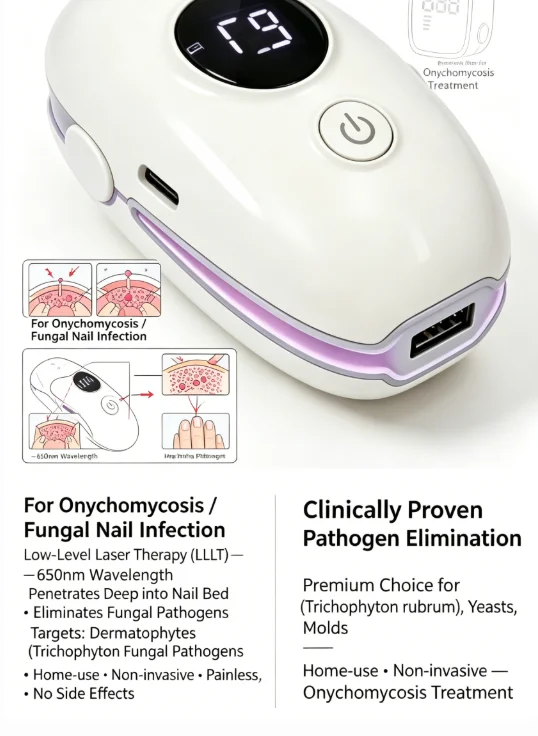 Manicure Care Nail Fungus Laser Treatment Device Onychomycosis Therapy Cure Machine for Broken Cracked Split and Weak Nails