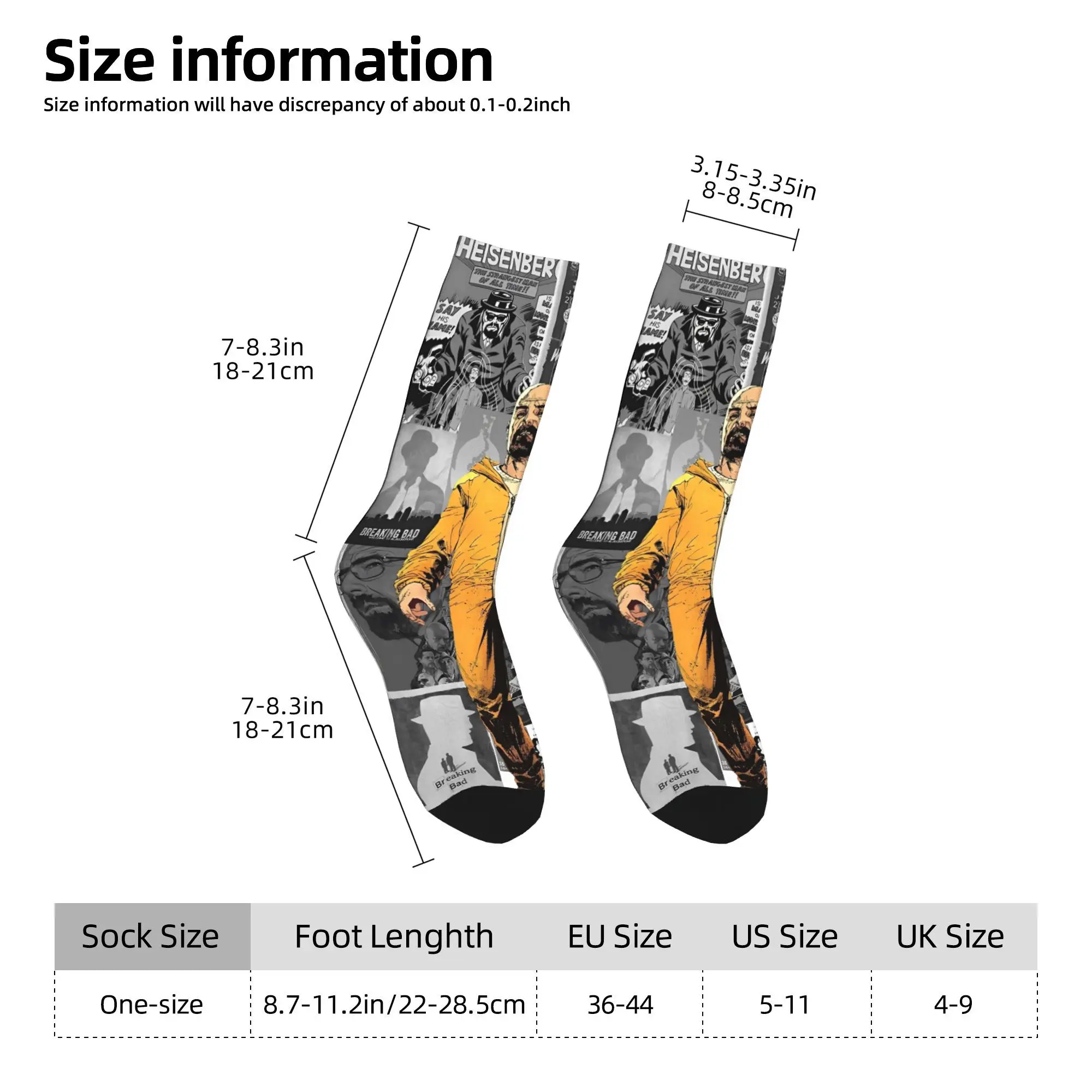 Breaking Bad Graphic Printed Stockings  Graphic Kawaii Socks Winter Anti Skid Socks Men Cycling High Quality Socks - view 5