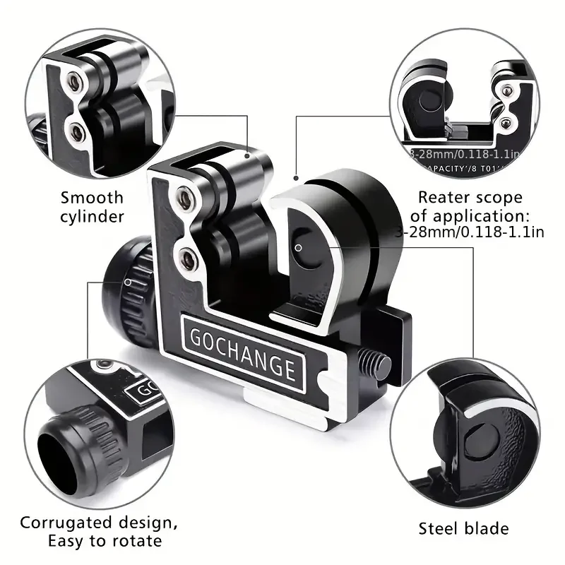 1pc Mini Kunststoff Rohr Rohr Cutter 3-28mm Aluminium Kupfer Kunststoff Rohre Schneiden Werkzeug Edelstahl Messing PVC Rohr Hand Werkzeuge