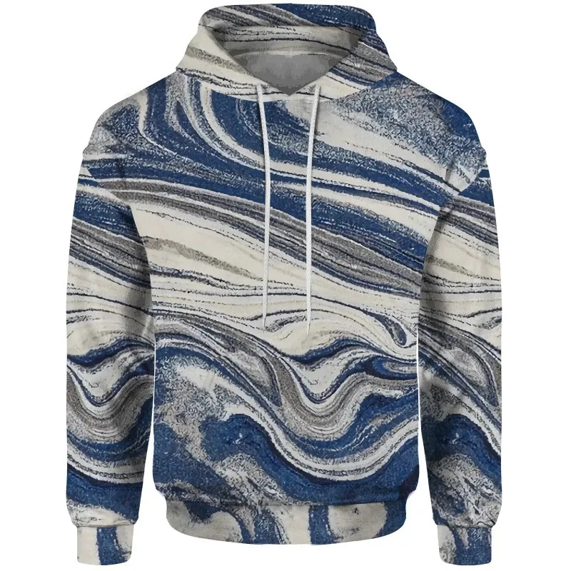 

2025 Fashion New Style Casual Color Blocked Hoodie Large Size Sportswear Men's Hoodie Street Trend Sportswear