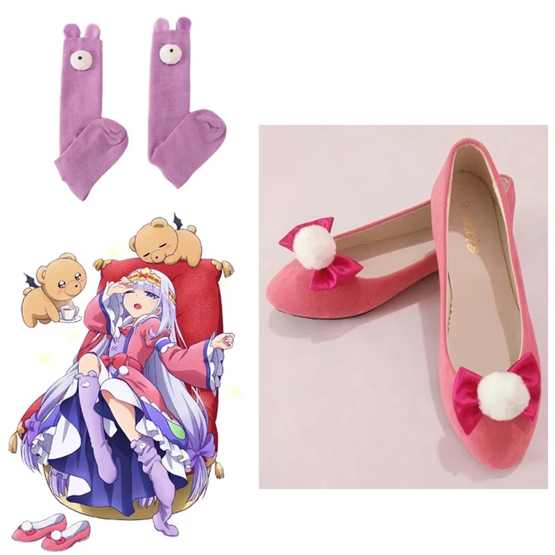 ليلة جيدة في قلعة الشيطان الأميرة Syalis تأثيري الأحذية والجوارب الدعائم ، اكسسوارات موحدة أنيمي ، هالوين وعيد الميلاد