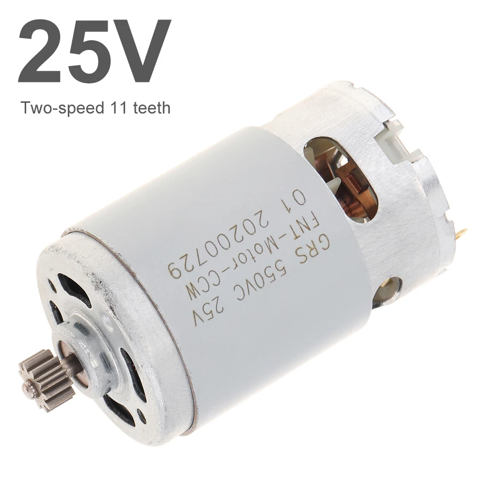 

RS550 DC Motor 25V 25000 RPM High Speed Micro Motor 11 Teeth High Torque Gear Box for Cordless Charge Drill Screwdriver