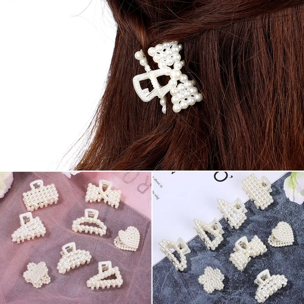 Elegant Styling Tools Headwear Party Accessories Pearl White Color Hair Pins Barrettes Pearl Hairgrip Hair Claws