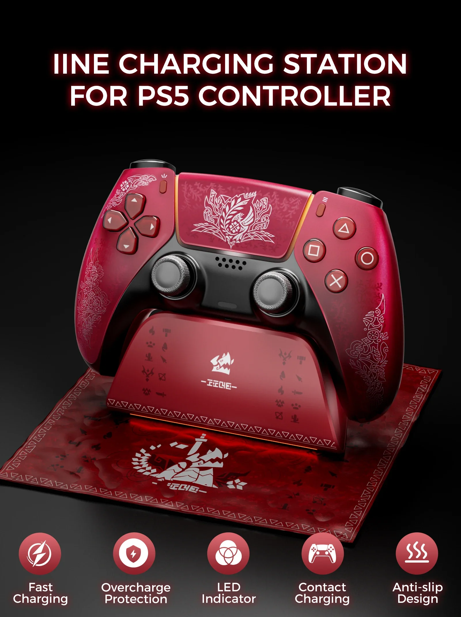 

Зарядная станция для контроллера PS5, комплекты аксессуаров для PS5, зарядная станция для контроллера PlayStation 5, замена док-станции