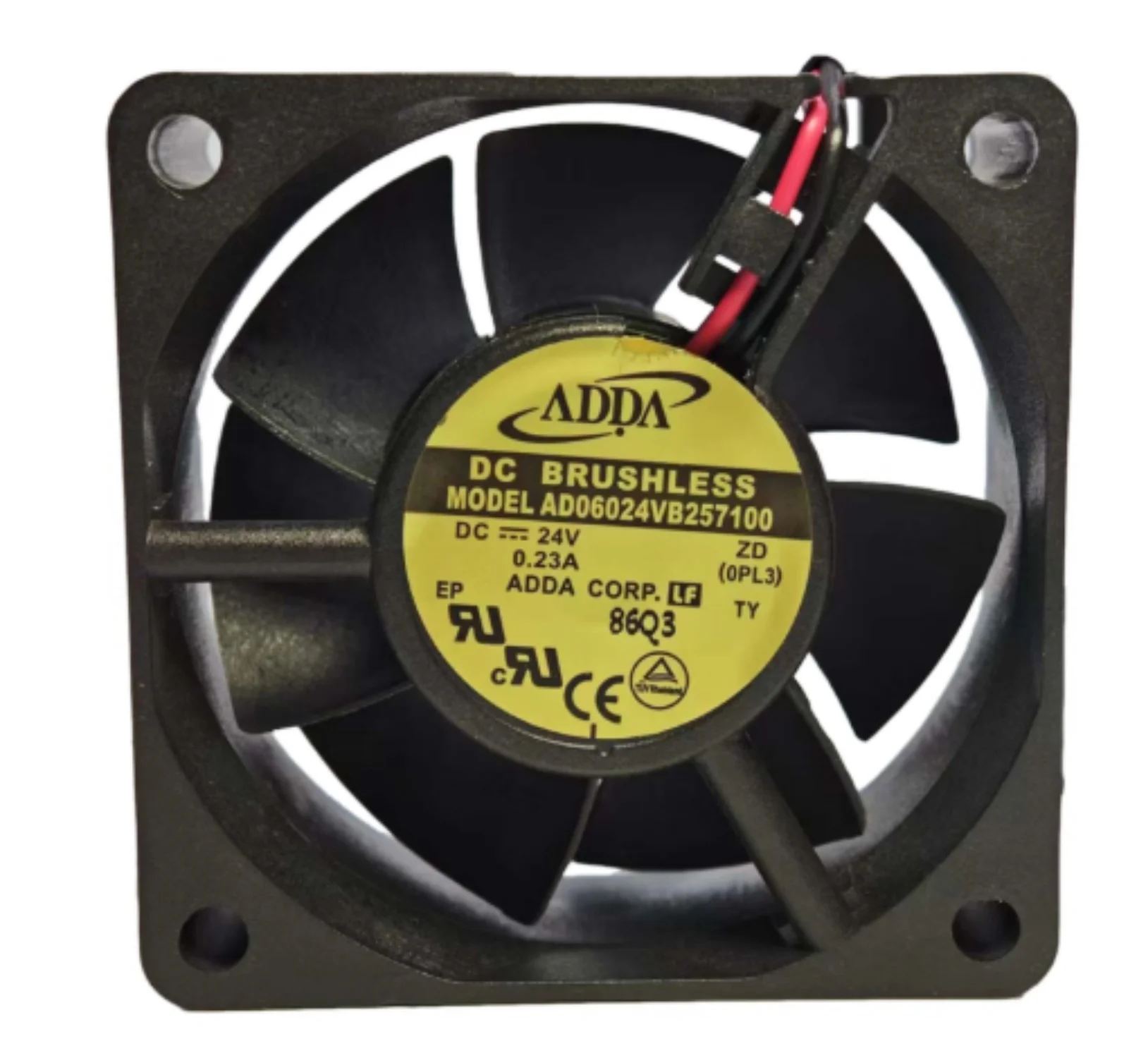 

ADDA Original AD06024VB257100 24V 0.23A 6025 Two-Wire Inverter 6CM Cooling Fan