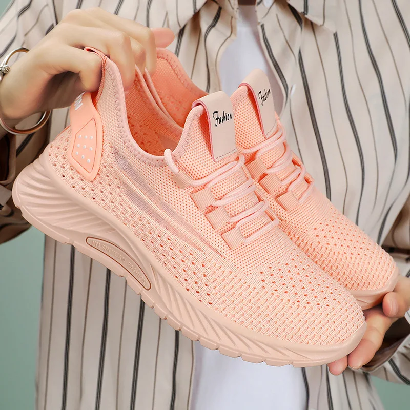 2024 Women's shoes Simple fashion casual shoes mesh surface breathable comfortable sneakers women's shoes