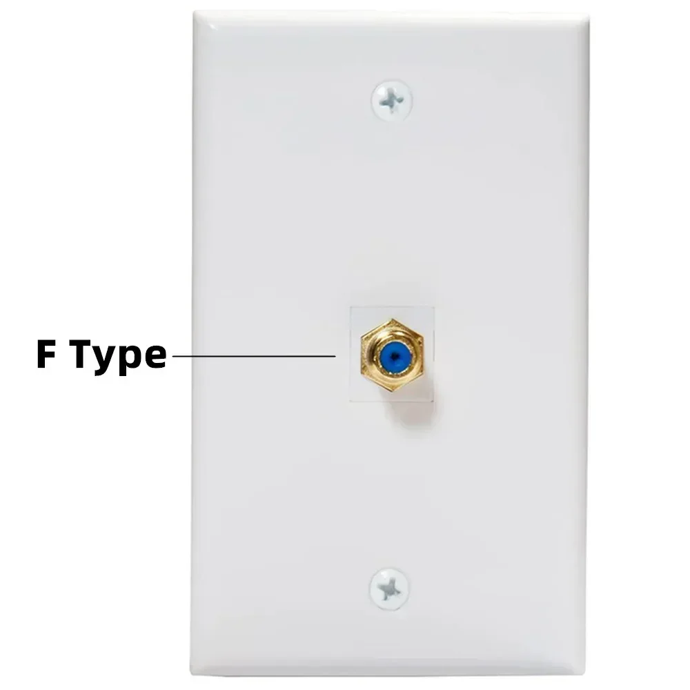 1/2/3/4/6 Port Television Satellite Wall Plate RCA Coax Cable Coaxial Jack for CCTV TV ABS Ket Face Plate ABS
