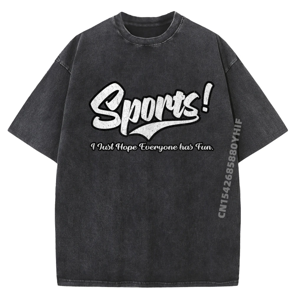 

Мужские футболки Sports I Just Hope Everyone Графические футболки Уличные потертые футболки Классическая свободная футболка с принтом