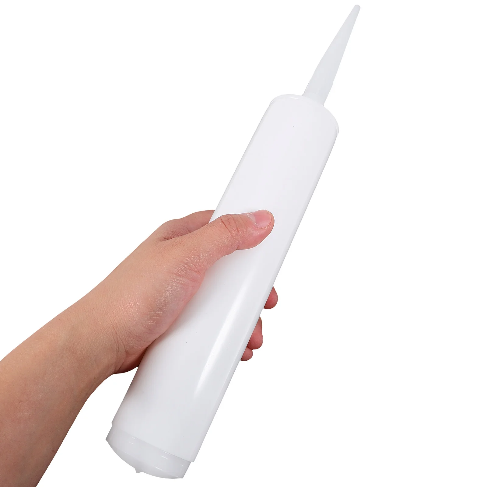 

4Pcs Refillable Caulk Tubes Heavy Duty Plastic Empty Tubes for DIY Sealing Projects Works with Silicone Resin and Latex Sealants