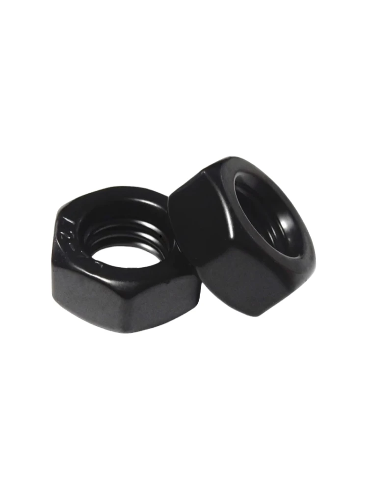 Écrou hexagonal en acier inoxydable noir SS 304, résistant à l'usure, anti-rayures, revêtement rigide M2 M2.5 M3 M4 M5 M6 M8 A2, filetage métrique