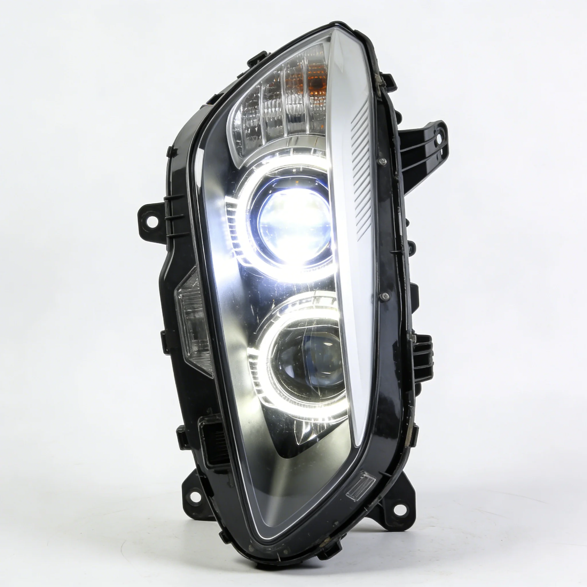For F01 F02 2009-2015 LED Headlight With Lens Sequential Signal DRL Car Front Light Easy Installation