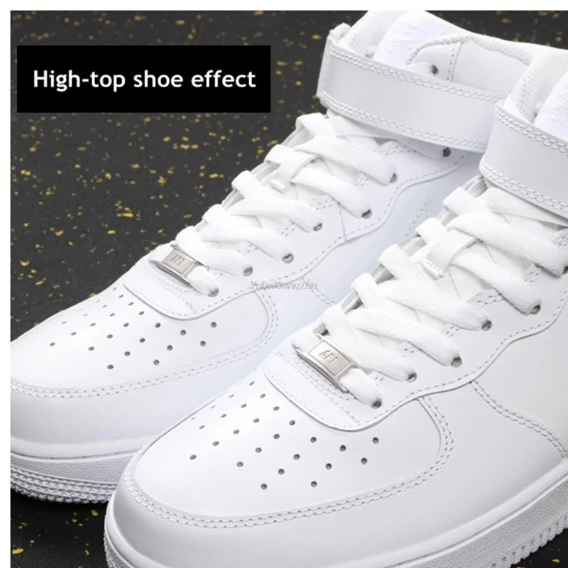 AF1 Shoelaces Buckles Combination Classic White Flat Laces for Sneaker Fashion Shoes Accessories Basketball Shoelaces Decoration