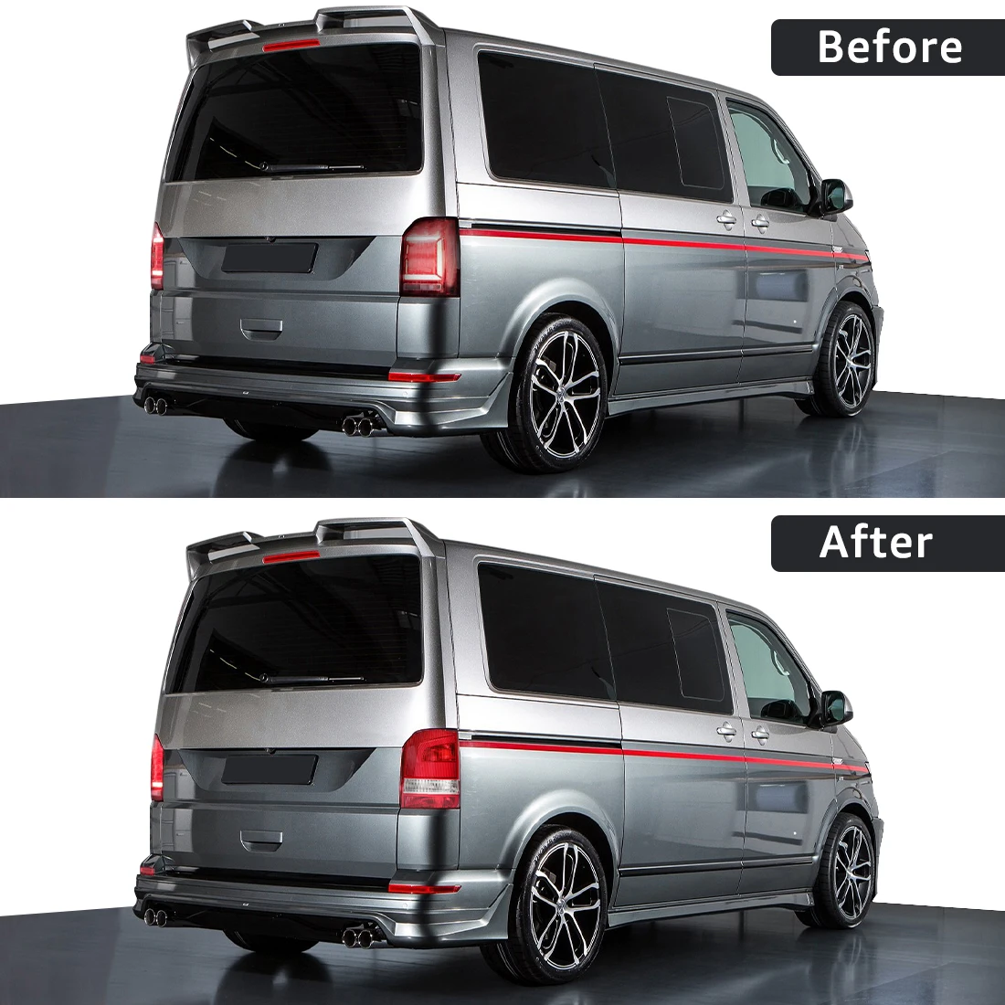 

Для VW Transporter Multivan T5 2003-2009: задний фонарь в сборе, стоп-сигнал, 7E5945095E, 7E5945096E