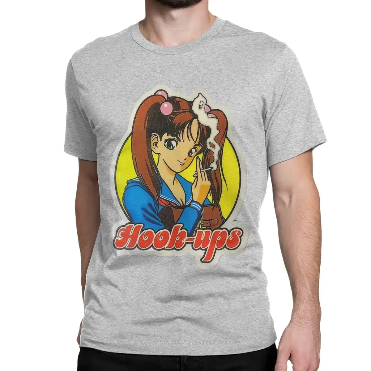 Hook Ups Tee Shirt Short Sleeve Clothing 4XL 5XL La Dream Girl HookUps Smoke T Shirt for Men  men 100% Cotton Vintage T-Shirts