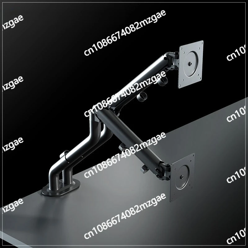 17-34 Inch Dual Monitor Desk Mount with Gas Spring, Height Adjustable Telescopic Arm for Two Screens