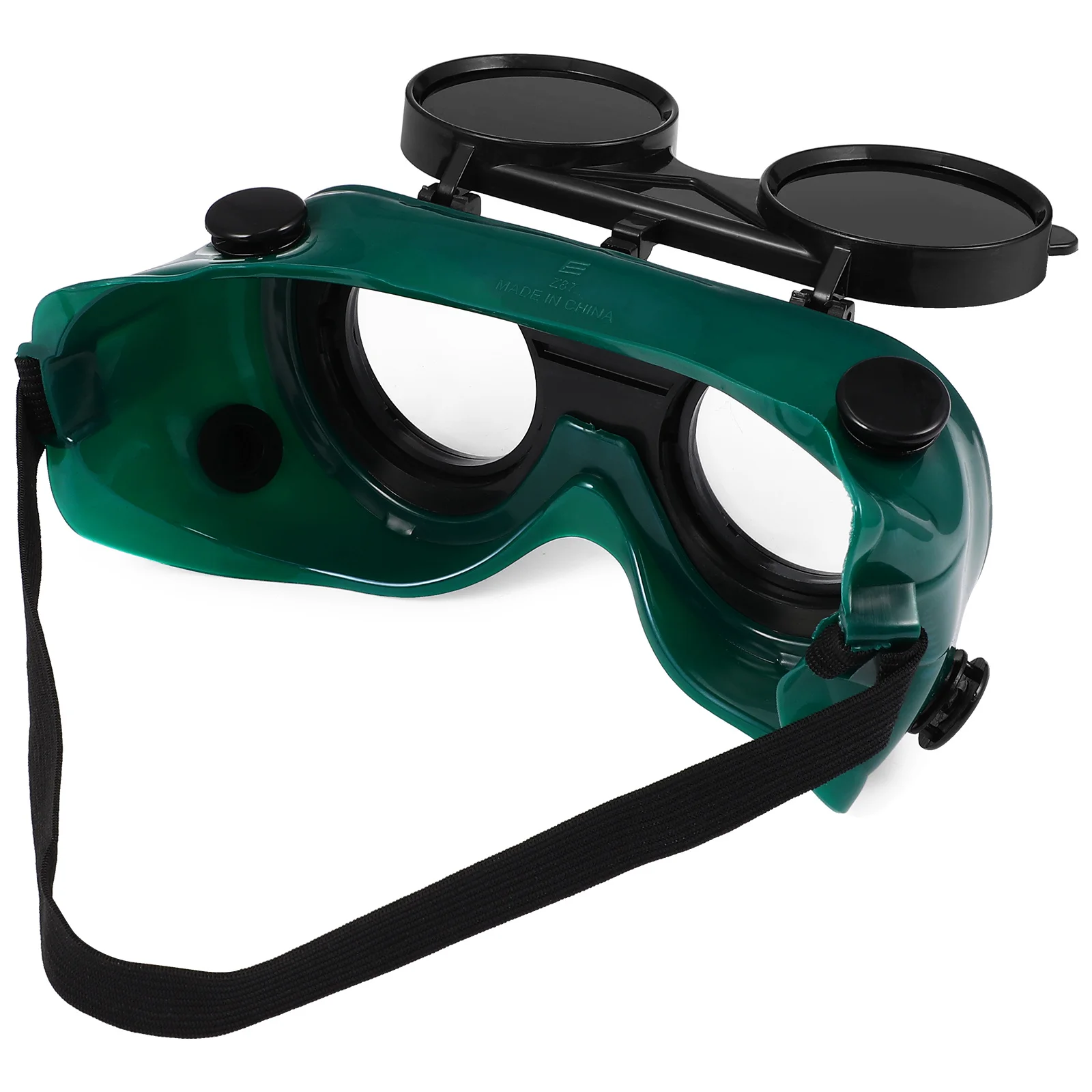 Welding Goggles with Adjustable Strap Green Athermal Lens for Eye Protection Safety Goggles Glasses for Work Solar