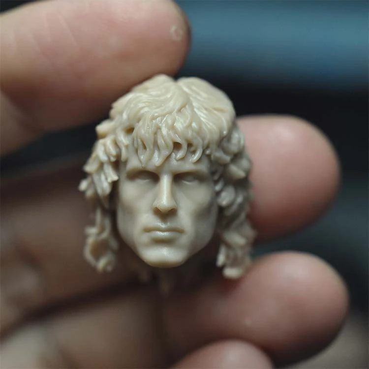 

Hot Sale 1/12 Male First Drop of Blood Rambo Unpainted Head Carving Model Toy High Quality Fit 6'' Action Figure Body In Stock