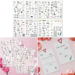 Wedding Bliss Stickers Waterproof Removable Theme Love Eucalyptus Engagement Plan Cute Stickers Packing Stickers Decals