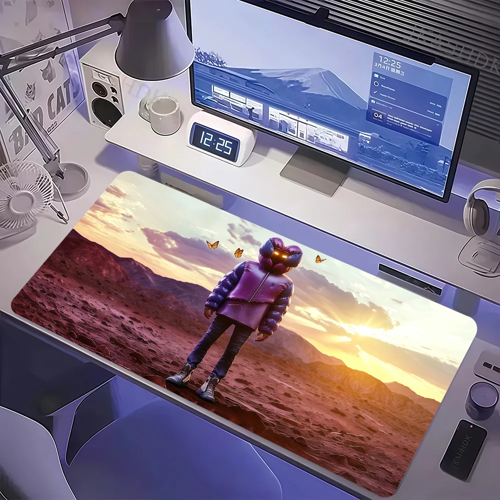 Singer A-A Boogie Wit Da Hoodie Mouse Pad Large Non-slip Lockedge Desktop Computer Desk Mat Keyboard Pad Office Gamer Student