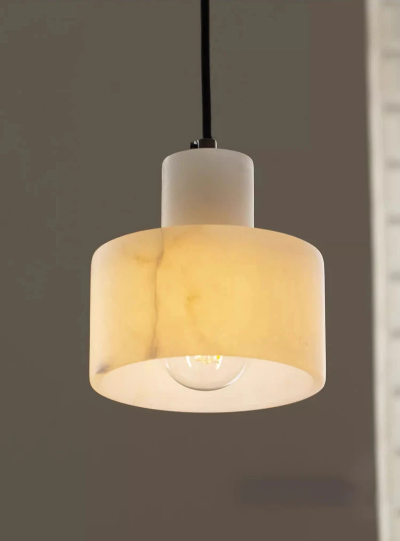 Small Pendant Light E27 Bulb Natural Marble