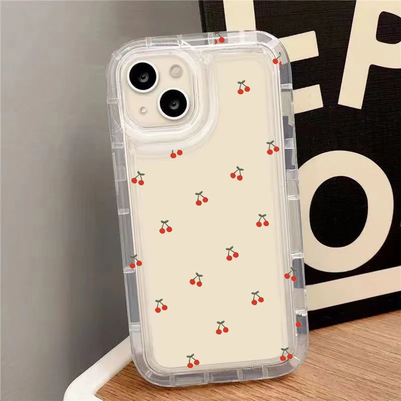 Casing ponsel Daisy Korea model Korea, casing penutup kantung udara Mini untuk Iphone 16 Pro Max 11 12 13 14 15 Pro Max XR X XS 7 8 16 Plus 12