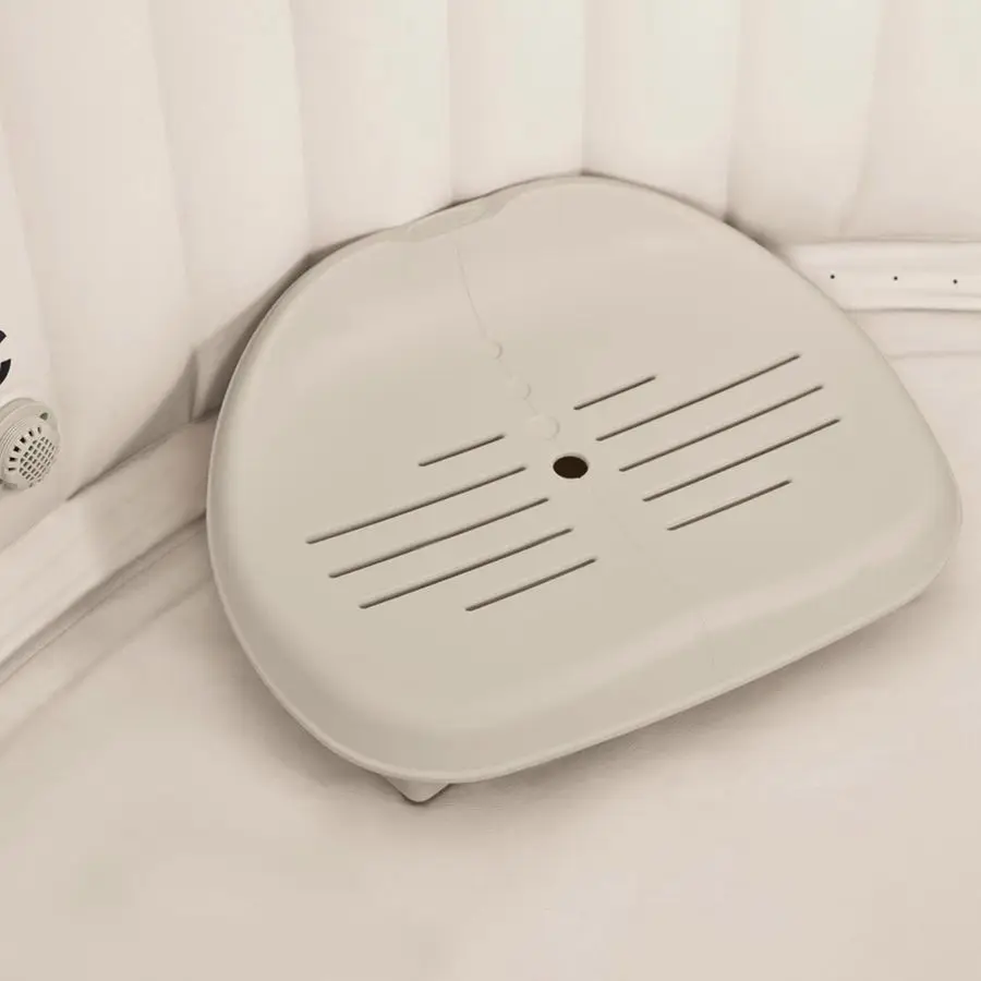 Inflatable Hot Tub Seat , Attachable Cup Holder, Inflatable Head Rest