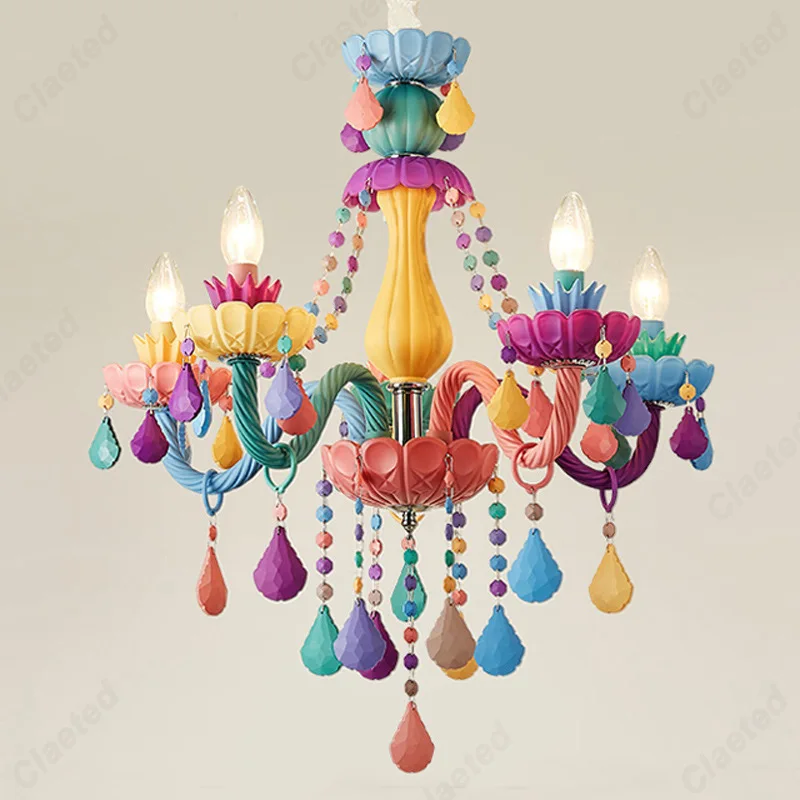 

European Modern Minimalist Chandelier Living Room Dining Room Coffee Shop Study Bedroom Children's Room Warm Decoration Lighting
