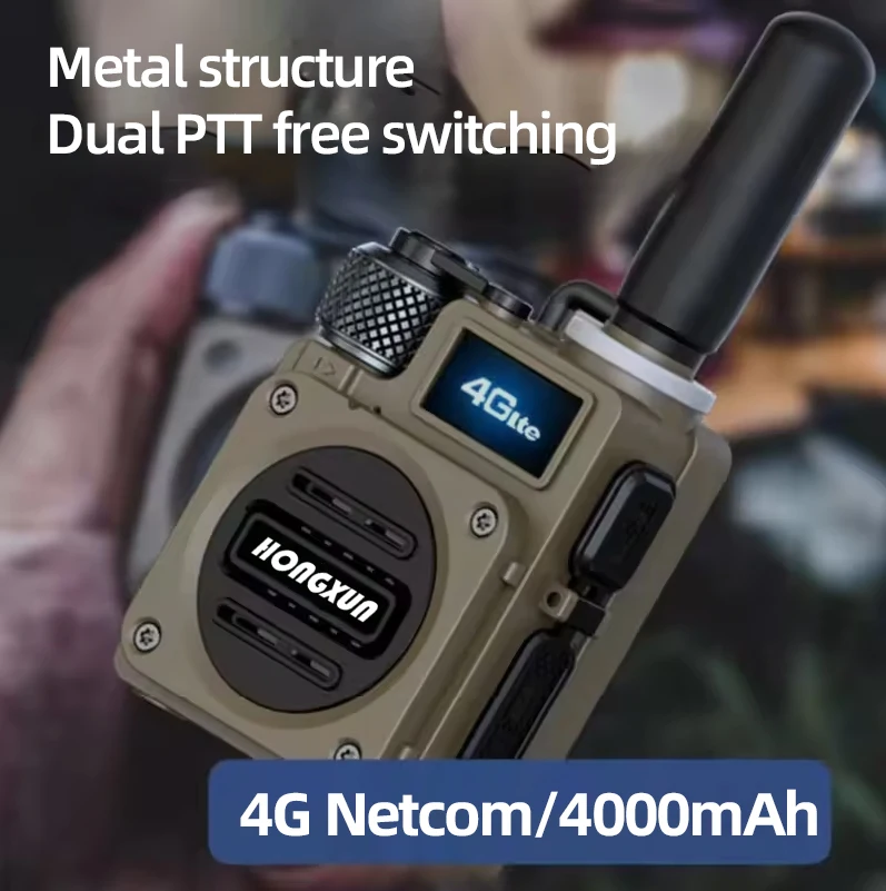 HONGXUN G6S 4G Mini Walkie Talkie Long Range GPS Location SOS 5000km Group Communication for Radio Two-Way Anti-Interference