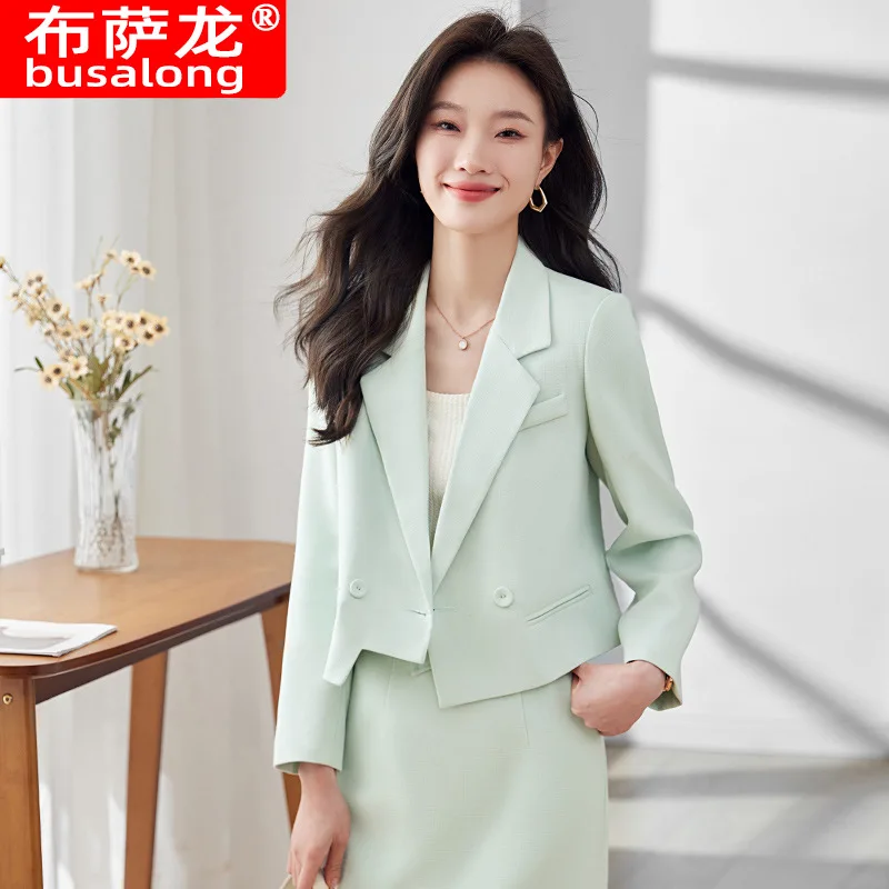 Short Suit Suit Skirt Women's Spring New Temperament Goddess Style Commuter Two-Piece Suit This Year Popular Beautiful Suit Skir