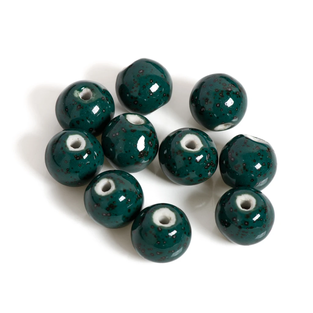 16-17mm 10pcs Big Quality Ceramic Beads Not Wooden  Porcelain Bead For Jewelry Making #A112A