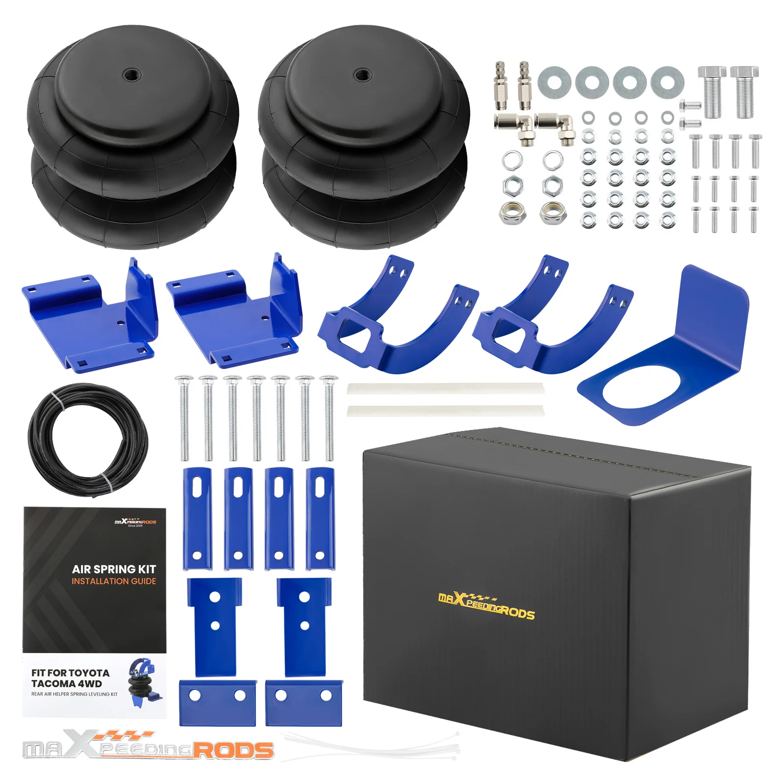 MaXpeedingrods Rear Air Suspension Spring Kit For Toyota Tacoma 4WD 05 - 21 22 Air Spring Suspension Leveling Kit 5000lbs