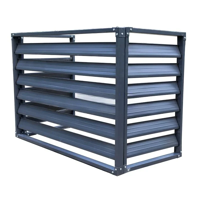 

Galvanized steel louver ventilation grille, air conditioning outdoor unit protective cover