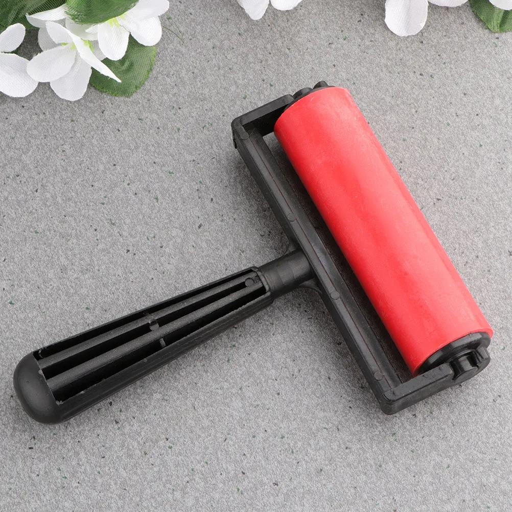 2 قطعة بكرات الطباعة البلاستيكية الماس رسم الأسطوانة قبضة مريحة للحبر الغراء المتداول ختم سجل القصاصات اللوحة #2