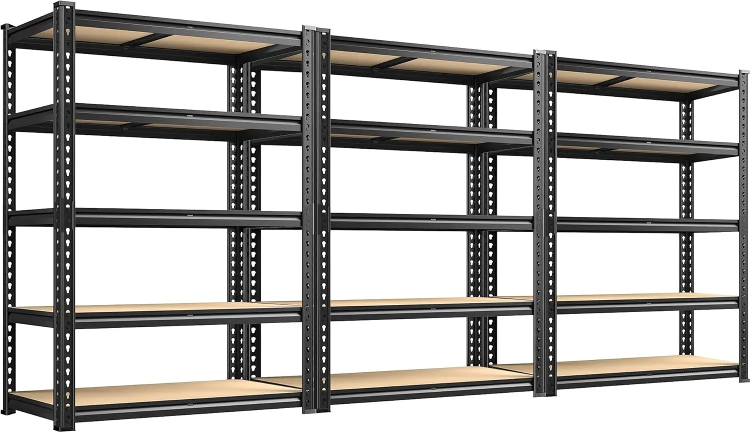 2020LBS Storage Shelves 5 Tier Garage Shelving Heavy Duty Adjustable Garage Shelves, Utility Rack Shelf, Shelving Units for Stor