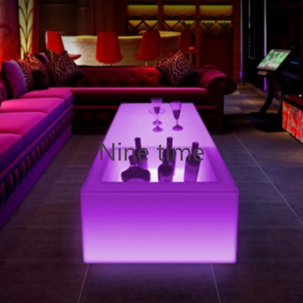 LED Standing Counter Table para Bar, Café Móveis, Cool DJ Booth, Cocktail Bright Stools, Cozinha e Sala de Jantar Decor