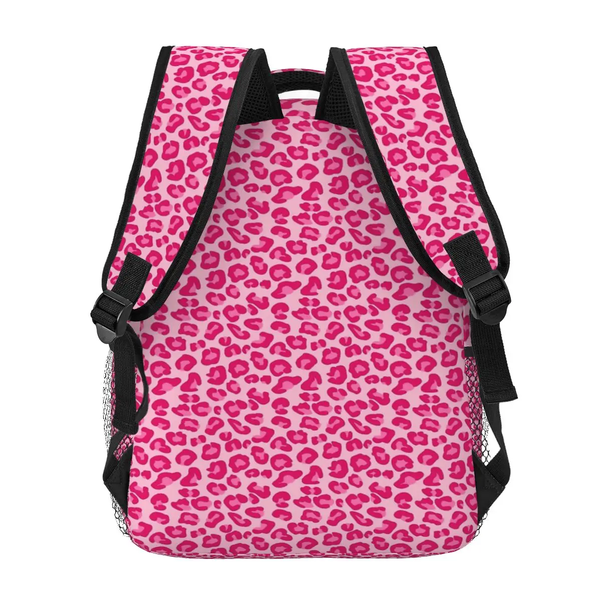 Leopard Print In Pastel Pink Hot Pink And Fuchsia One Casual Backpack