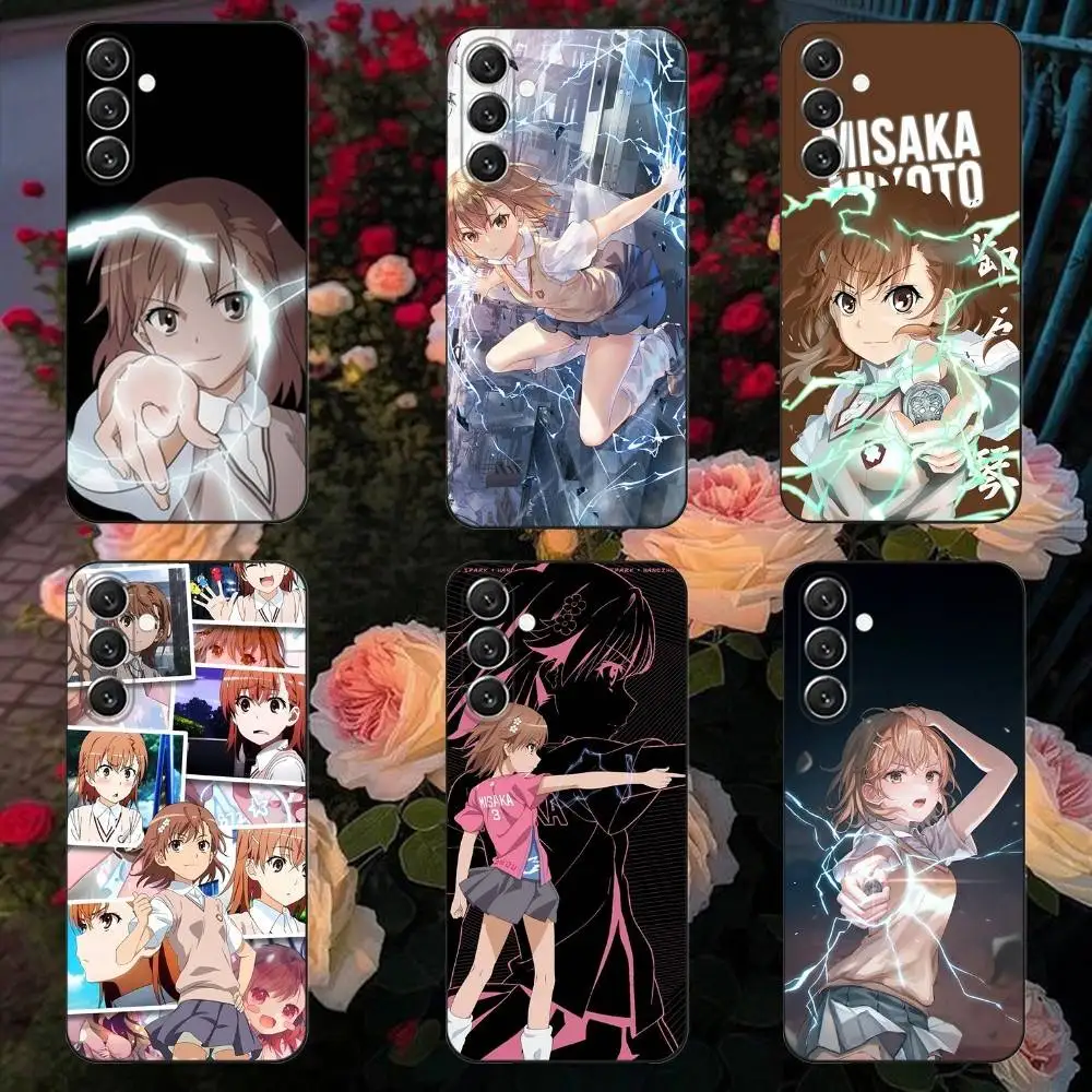 

M-Misaka Mikoto Anime Phone Case Phone Case For Samsung Galaxy A13,A21s,A22,A31,A32,A52,A53,A71,A80, Soft Black Shell