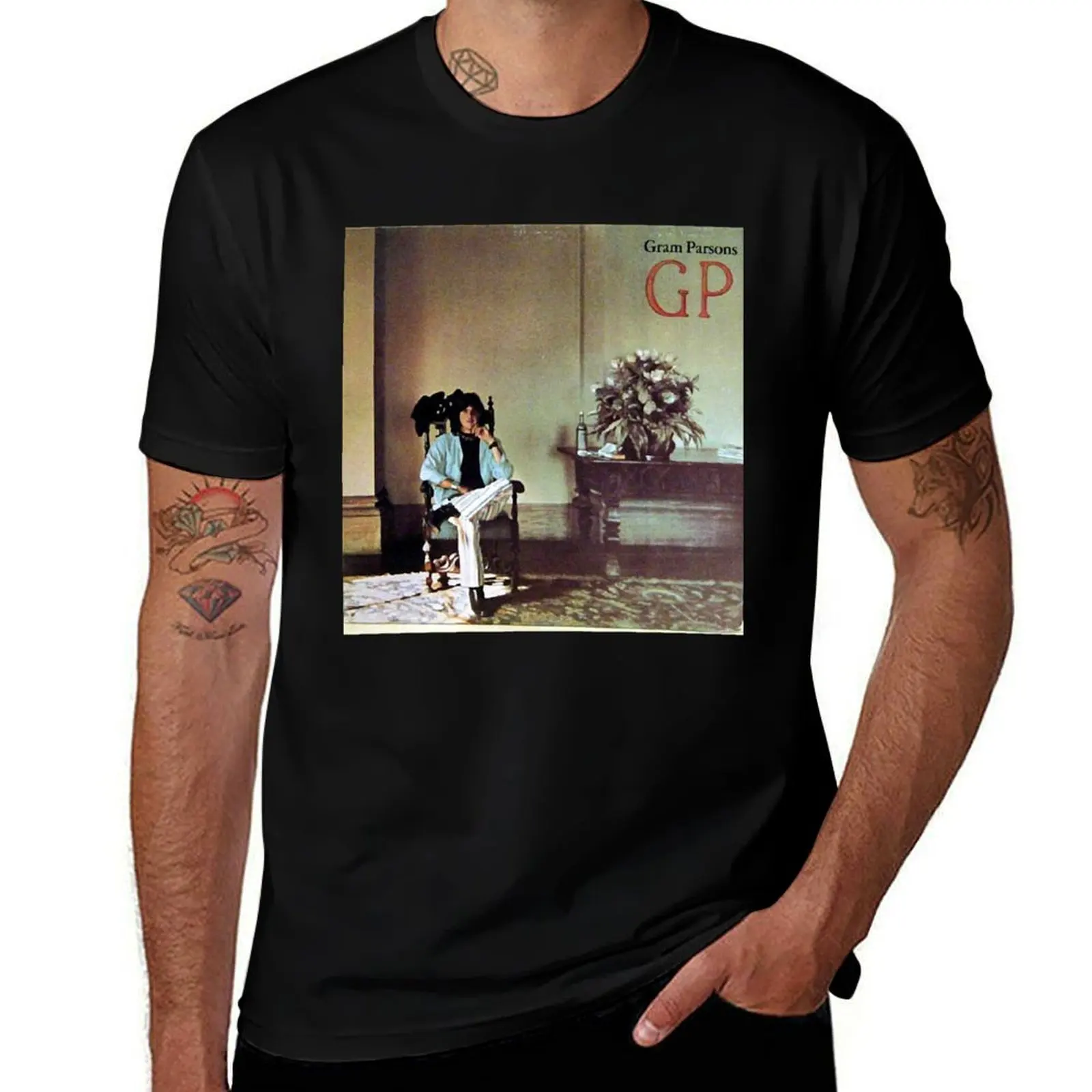 Gram Parsons, Country, Rock, GP Classic T-Shirt man t shirt cotton high quality T-Shirt