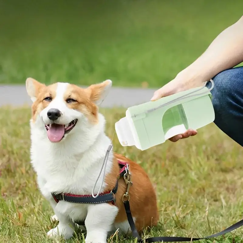 Draagbare Hondenvoer Container Lekvrije Hond Waterfles Met Voedsel Container Drinkbak Hond Waterbak Dispenser Hond Reizen