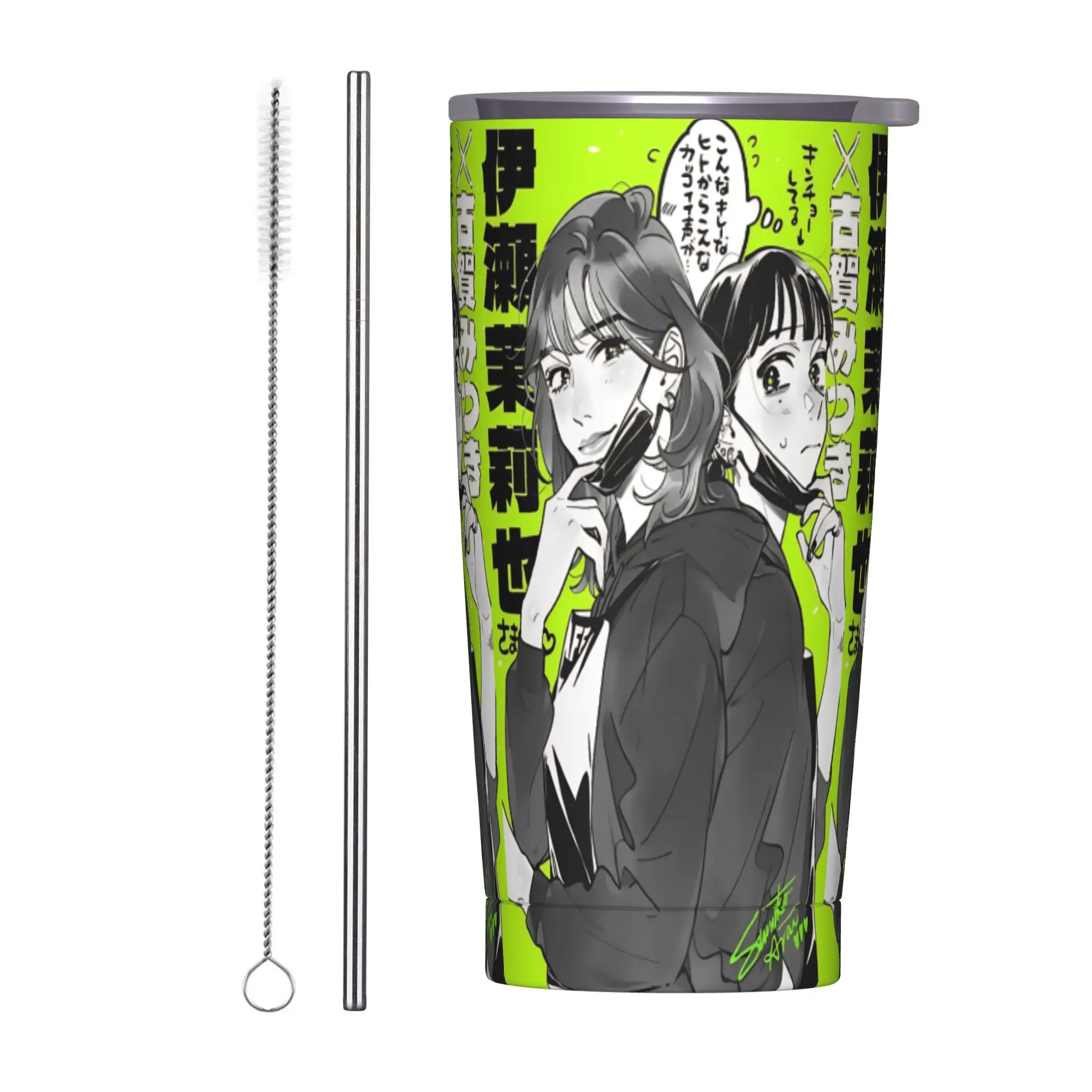 

He Guy She Was Interested in Wasn't a Guy at All Стакан с вакуумной изоляцией Кофейные чашки Офисные кружки из нержавеющей стали Бутылка, 20 унций