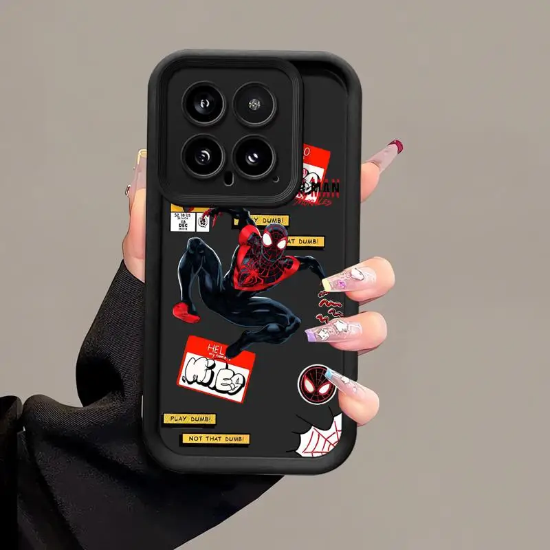 phone cases for Redmi Note 13 5G 9S 11 9 12 Pro 12C 12 4g 12S 10 Lite Angel Eye Ladder fundas Cover Marvel Morales Spider-Man image 5