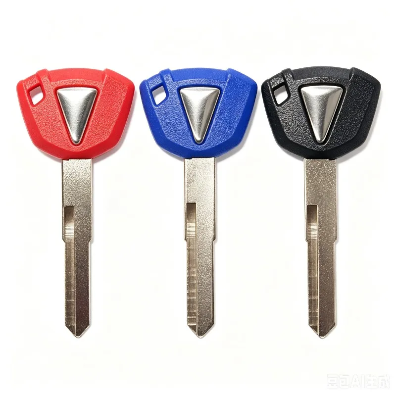 Compatible with Kawasaki Z800 Z1000 Ninja ZX6R ZX10R ZX14R Motorcycle Uncut Key Blank Ignition Replacement Key Blade