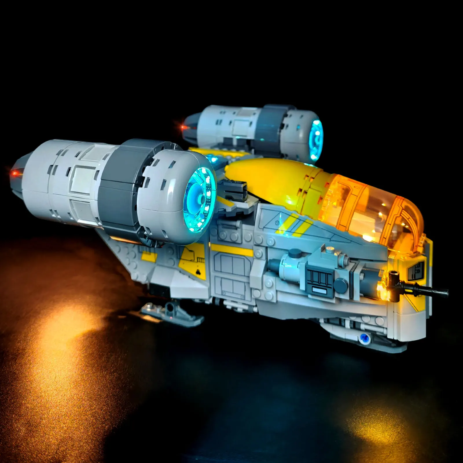 LYBMTWF LED Lighting Kit Compatible with Lego 75447 Razor Crest Building Blocks(NOT Include The Model Bricks)