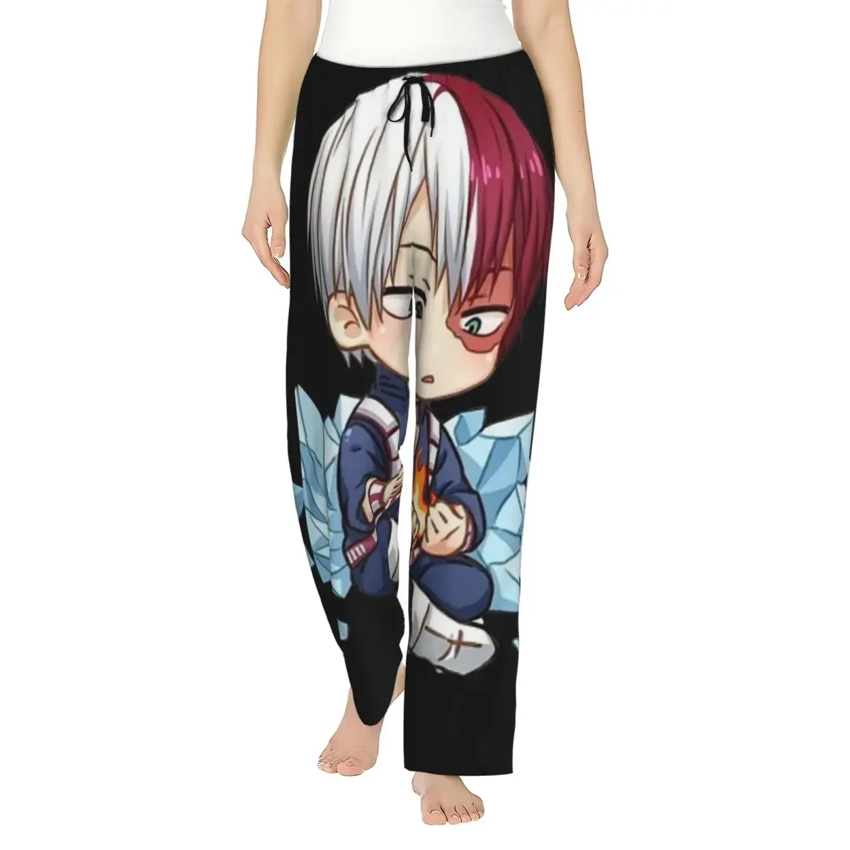 

Женские пижамные брюки Custom Academia My Hero Todoroki с карманами, милые, для дома и сна