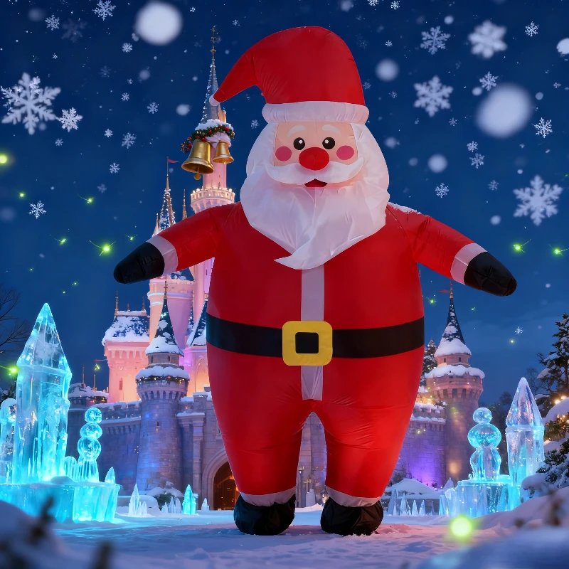 

Inflatable Santa Claus Costume Plump Santa Claus Blow Up Suit Christmas Party Cosplay Carnival Holiday Celebration Fancy suit·