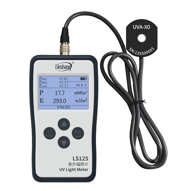 Digital Solar UV Power Meter UVA UVB Solar Film Ultraviolet Lamp Light Source Irradiance Intensity Tester Broadband UV Detector 