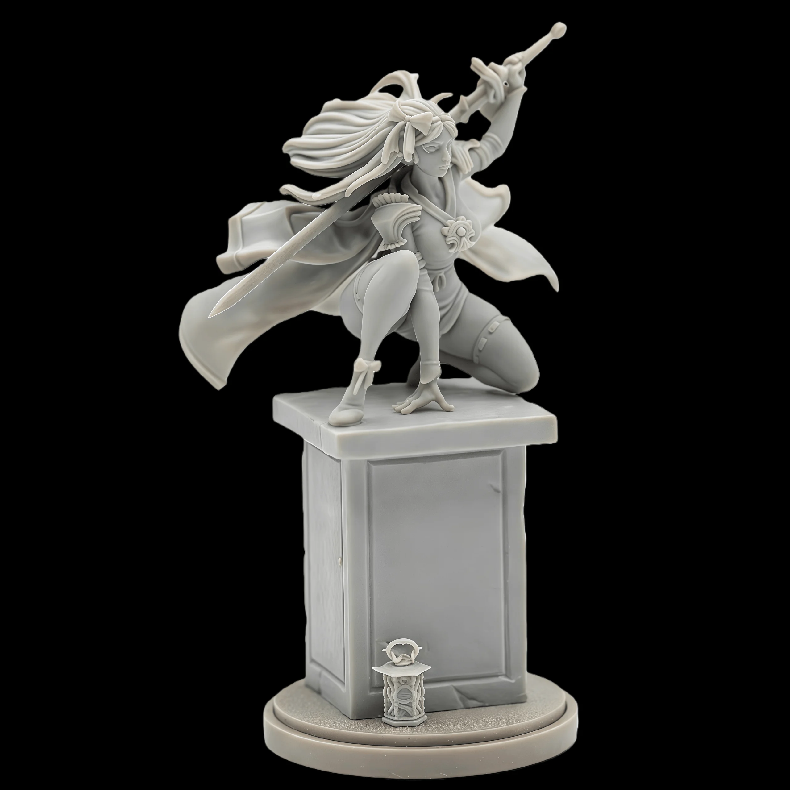 

45mm Die-casting Resin Model Assembly Kit, GK，Priestess Percival， Unpainted, Needs To Be Assembled