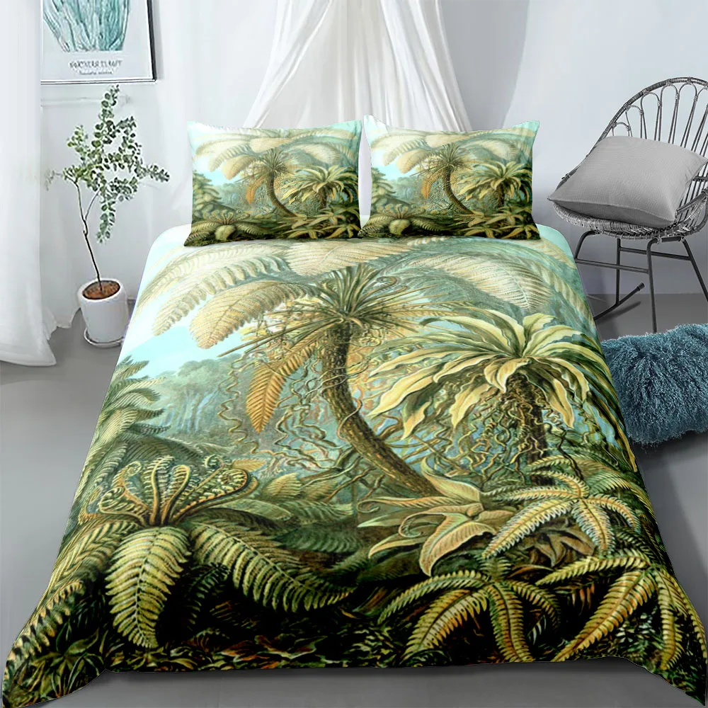 Plants off the Coast Duvet Cover Set EU Single Double King US Twin Full Queen Size Bed Linen Set