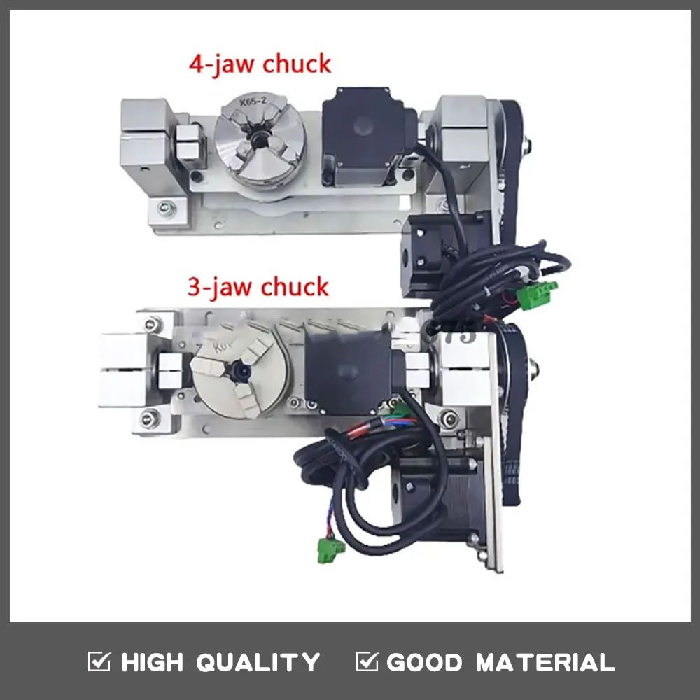 

CNC 4th Axis 5th Axis AB Rotary Axis 3Jaw 4Jaw Center Chuck 60mm Height 55mm DIY CNC Router Engraving Machine Rotary Tool