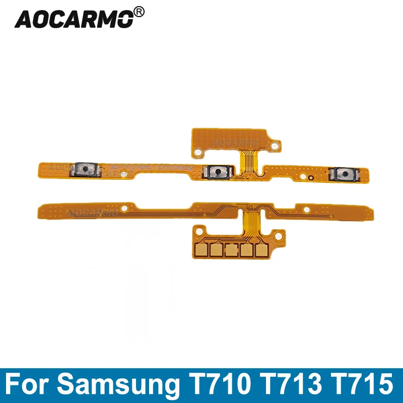 Aocarmo Power On Off Side Button Volume Up Down Flex Cable Replacement Parts For Samsung GALAXY Tab S2 8.0 T710 T713 T715